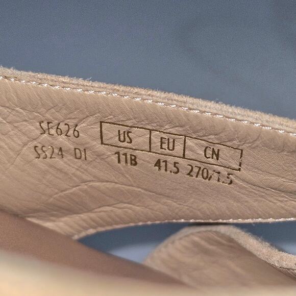 NEW Stuart Weitzman Mirela II Sandal Espadrille Wedge Adobe Tan Suede Size 11 - Picture 13 of 14